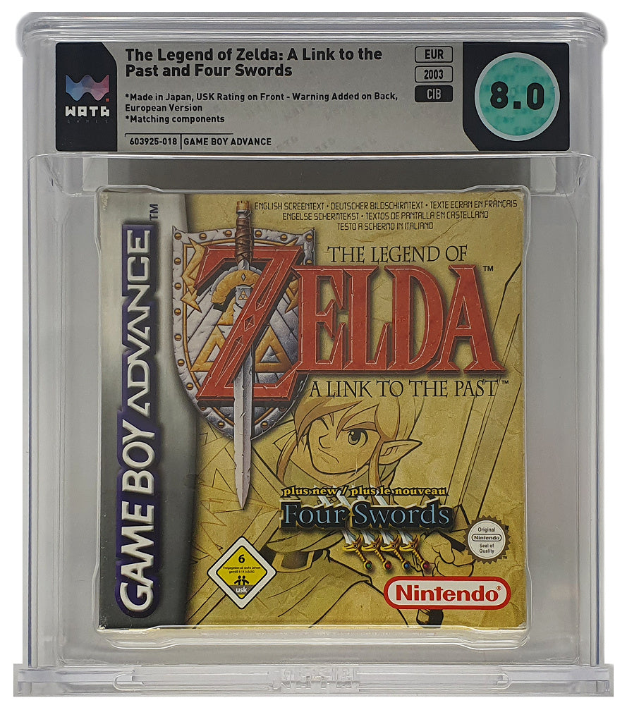 Legend of Zelda: A Link to the Past - Four Swords WATA Grading CIB 8.0 (EU) · Sammlerstück