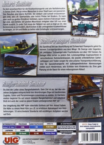 Simulator Bundel: Notarzt, Schwertransport, Rangier