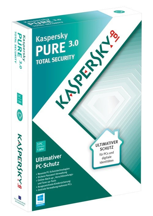 Kaspersky Pure 3.0 Total Security 3 Lizenzen