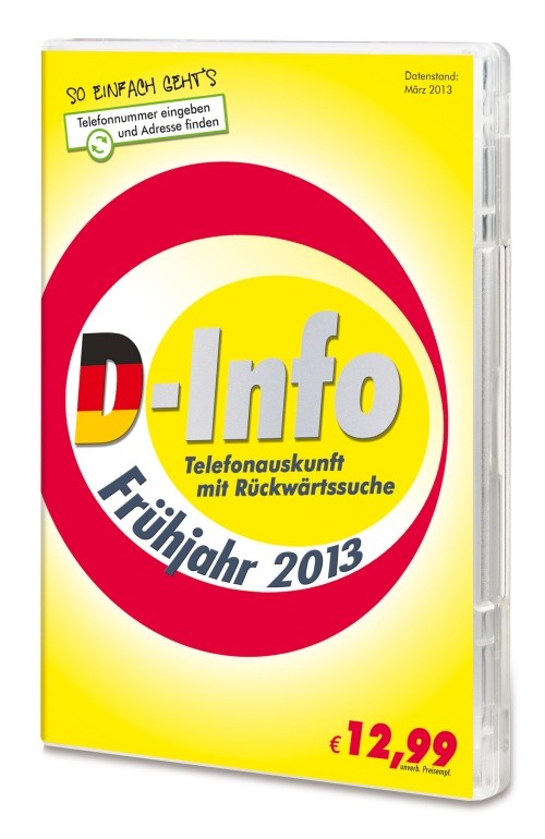 D-Info inkl. Rückwärtssuche Frühjahr 2013