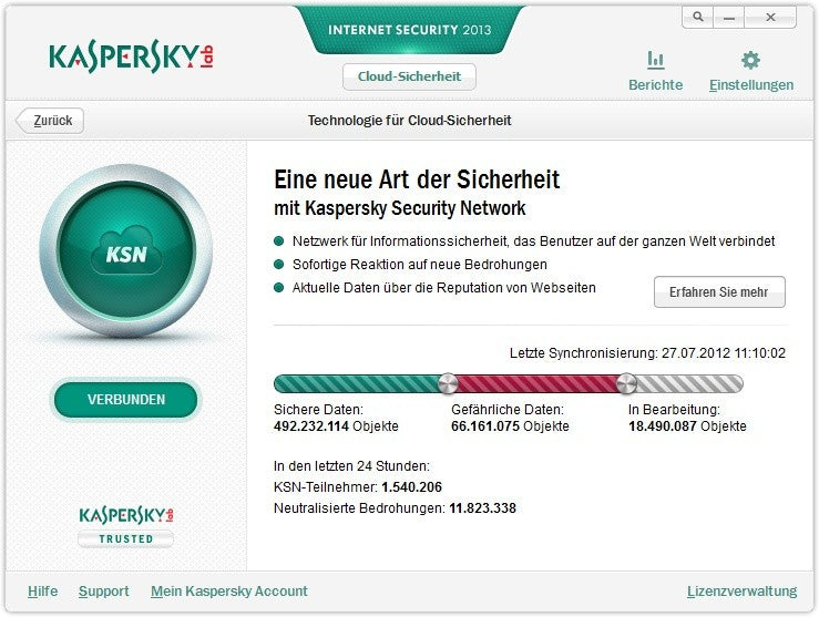 Kaspersky Internet Security 2013 3 Lizenzen Upgrade