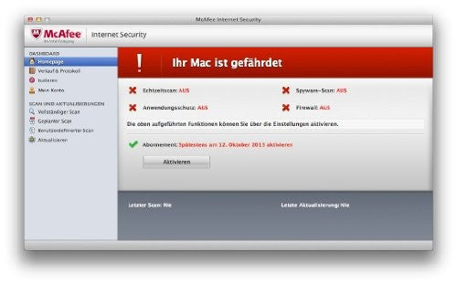 McAfee Internet Security for Mac 2014 - 1 User