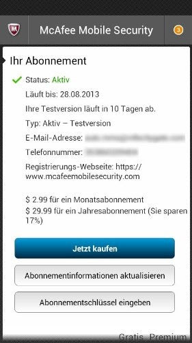 McAfee Mobile Security 2014
