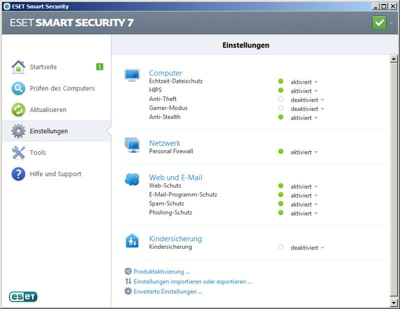 eset Smart Security V7 - 1 User