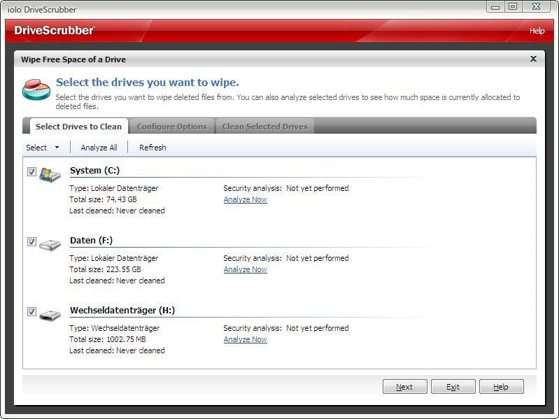 Drive Scrubber - Datenvernichter