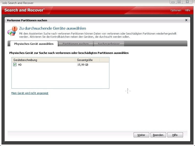 Search & Recover - Datenrettung