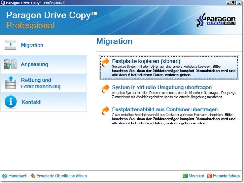 Paragon Drive Copy 12 Professional