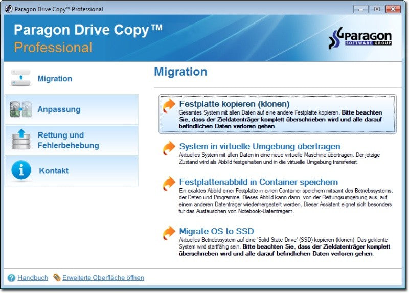 Paragon Drive Copy 12 Professional