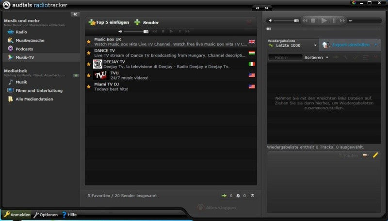 Audials Radiotracker