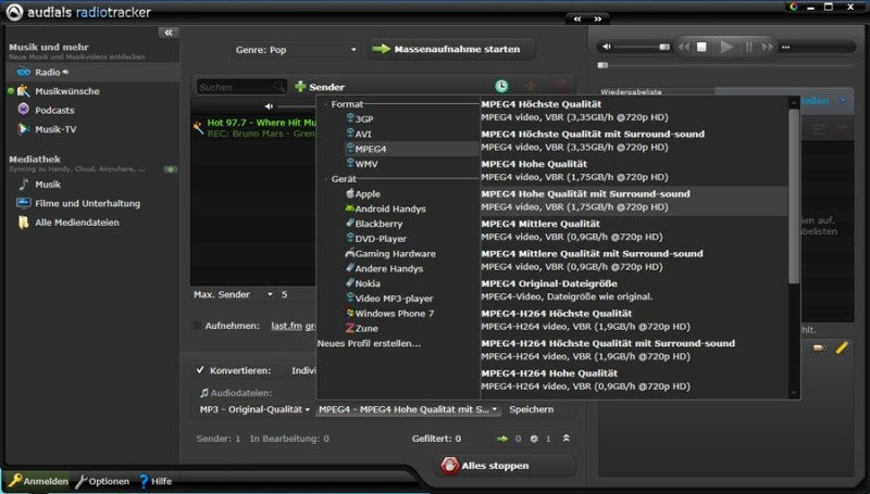 Audials Radiotracker