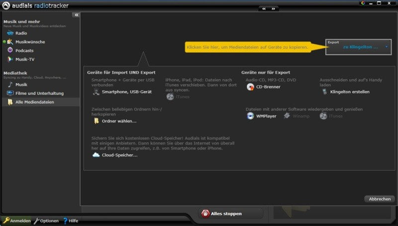 Audials Radiotracker