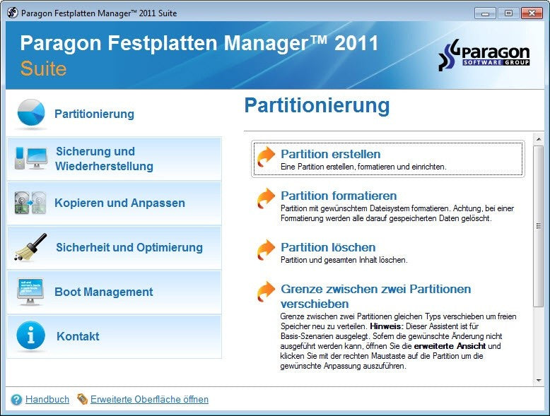 Festplatten Manager 2011 Suite [Avanquest] [Platinum]