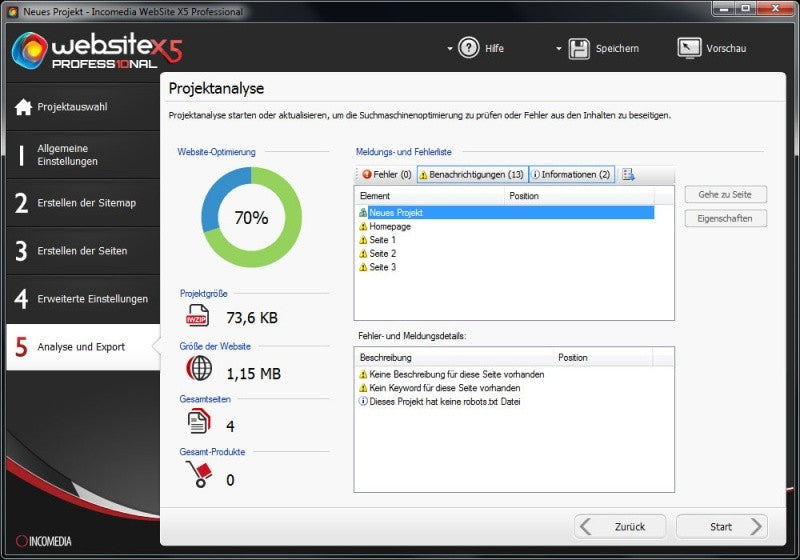 Website X5 Professional 10