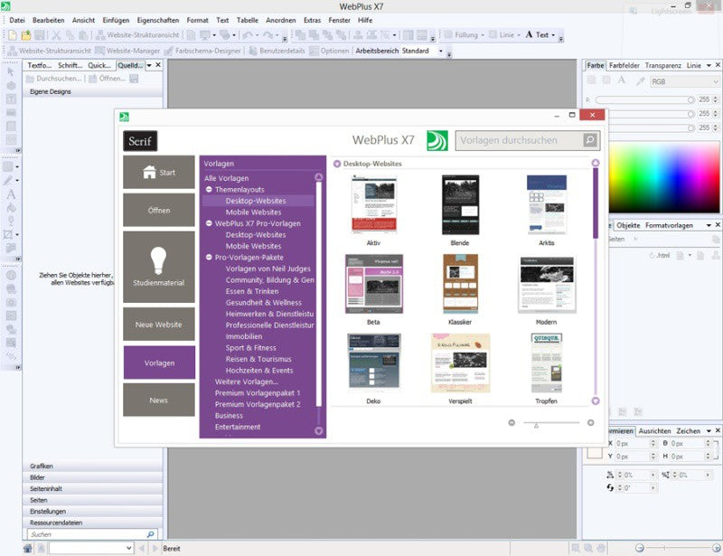Serif WebPlus X7