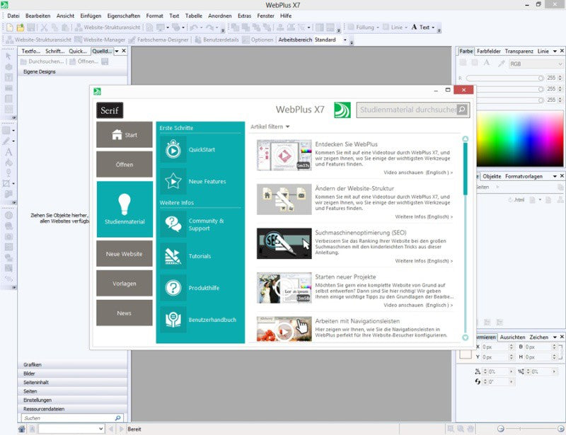 Serif WebPlus X7