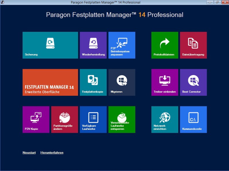 Paragon Festplatten Manager 14 Professional