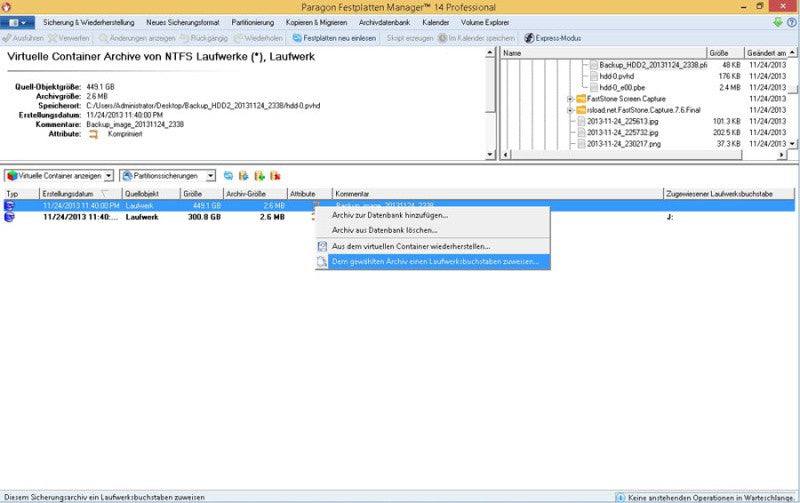 Paragon Festplatten Manager 14 Professional