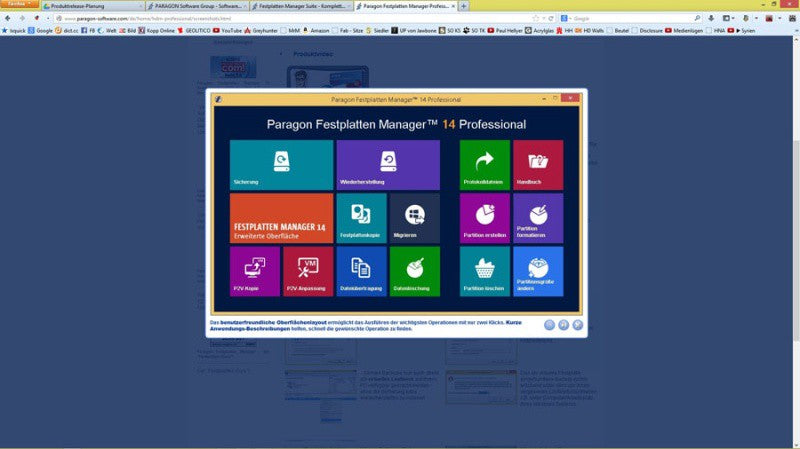 Paragon Festplatten Manager 14 Professional