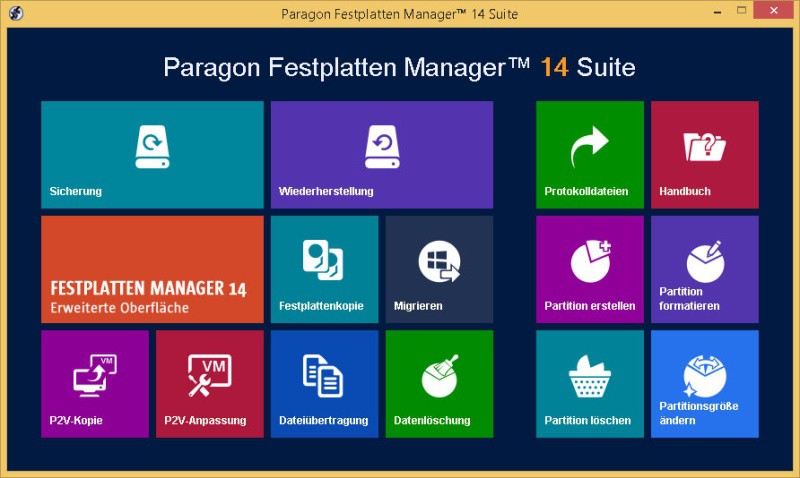 Paragon Festplatten Manager 14 Family Suite