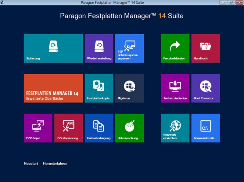 Paragon Festplatten Manager 14 Family Suite