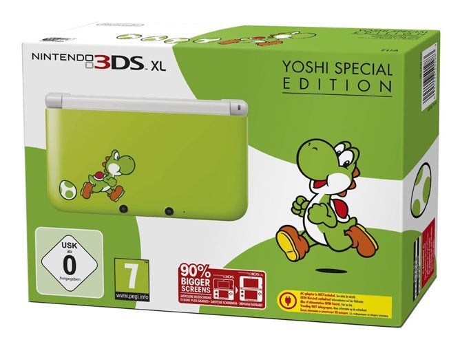 Konsole XL Yoshi Edition + Netzteil