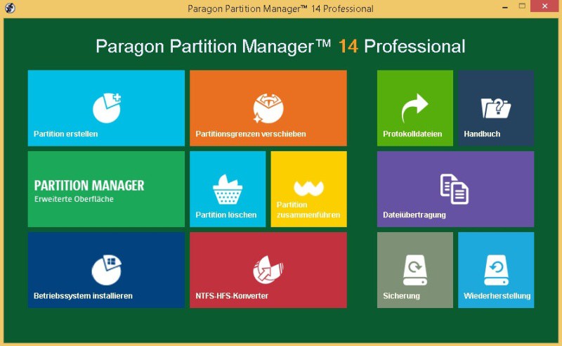 Paragon Partition Manager 14 Professional