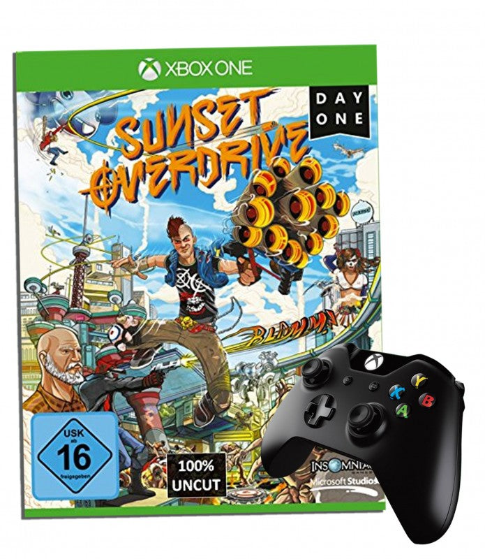 Sunset Overdrive + Original Wireless Controller schwarz — Day One Edition
