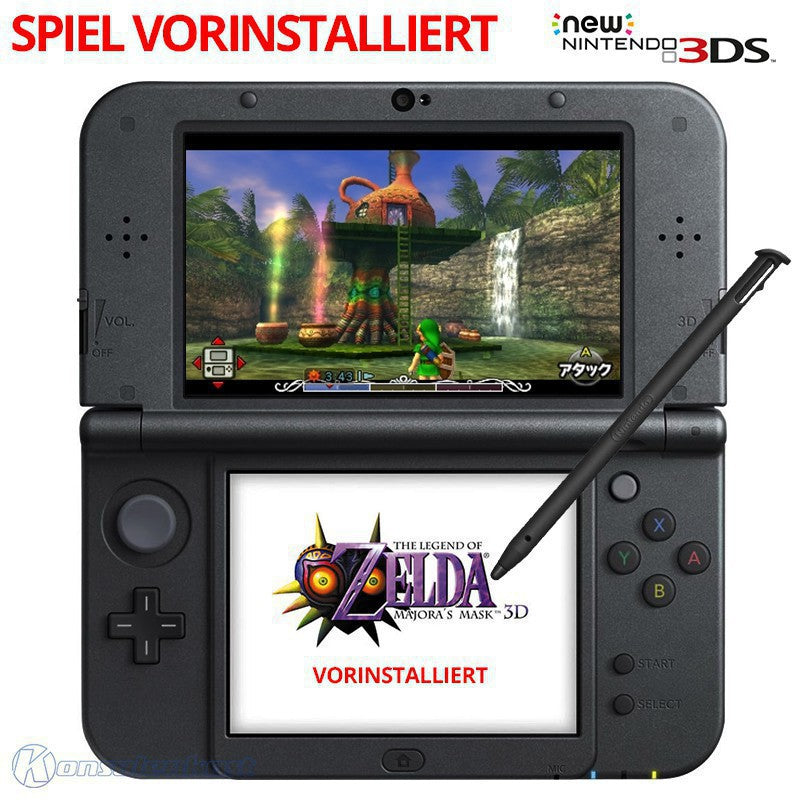 Konsole XL Zelda Majora's Mask Edition + Spiel vorinst. + Netzteil — Zelda Majora's Mask Edition