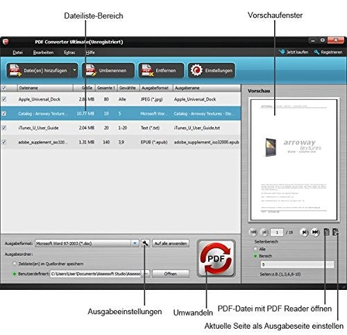 PDF-Konvertierer Ultimate