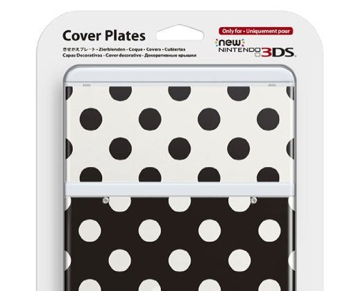 Zierblende / Face Plate / Cover: Punkte schwarz-weiß [Nintendo]