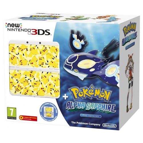 Konsole weiß Pokemon Alpha Sapp Edition + Spiel vorinstalliert — weiß Pokemon Alpha Sapp Edition
