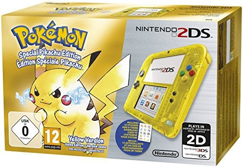 Konsole gelb-transp. Pokemon Gelbe Edition + Spiel vorinstalliert + Netzteil — gelb-transp. Pokemon Gelbe Edition
