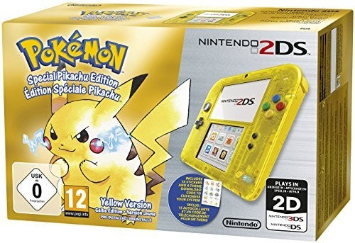Konsole gelb-transp. Pokemon Gelbe Edition + Spiel vorinstalliert + Netzteil — gelb-transp. Pokemon Gelbe Edition