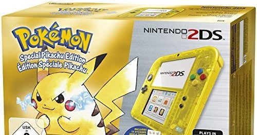 Konsole gelb-transp. Pokemon Gelbe Edition + Spiel vorinstalliert + Netzteil — gelb-transp. Pokemon Gelbe Edition
