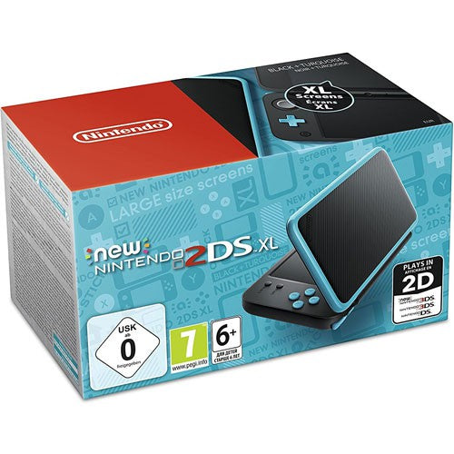 Konsole New 2DS XL schwarz/türkis + Netzteil