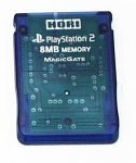 Original Memory Card / Memorycard / Speicherkarte 8 MB blau-transp. [Hori]