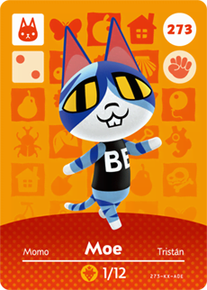 Animal Crossing Amiibokarte 273 Tristan/Moe - Serie 3