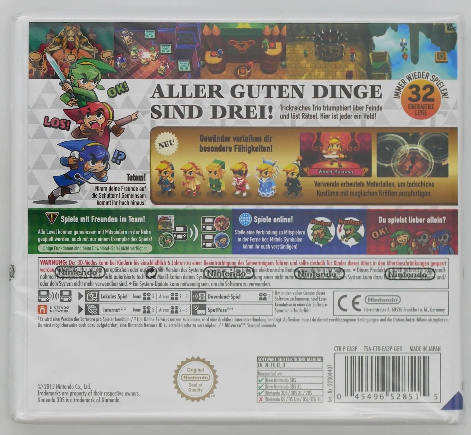 The Legend of Zelda: Tri Force Heroes Pixel Grading SEALED 90+ 16806218 (DE) · Sammlerstück