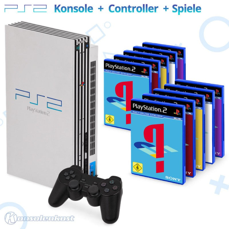 Konsole + Controller + viele Spiele