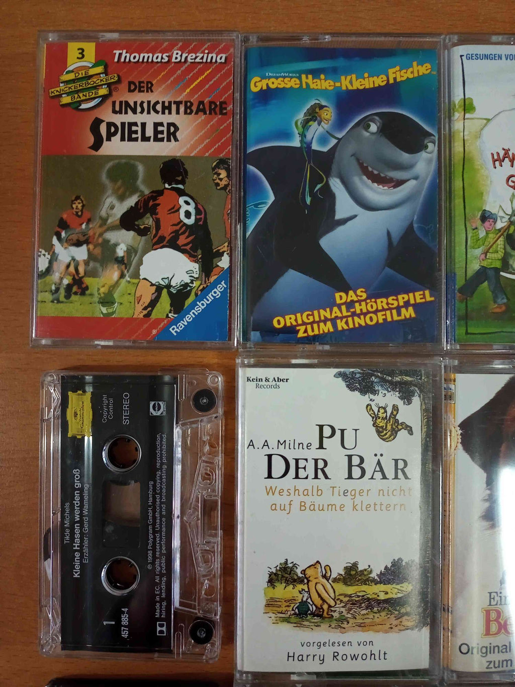 MC Kassetten-Set S44: Felix, Teufelskicker, Pu der Bär Europa Kinder Sammlung