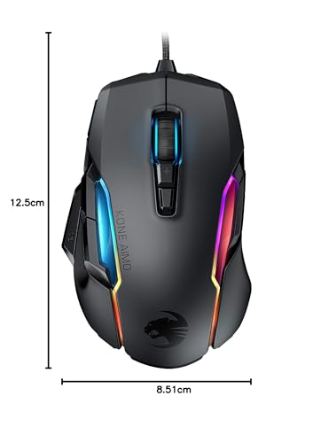 RGB Gaming Maus Roccat Kone AIMO schwarz [Roccat]
