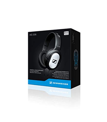 Sennheiser HD 206 Stereo Kopfhörer, silber [Sennheiser]