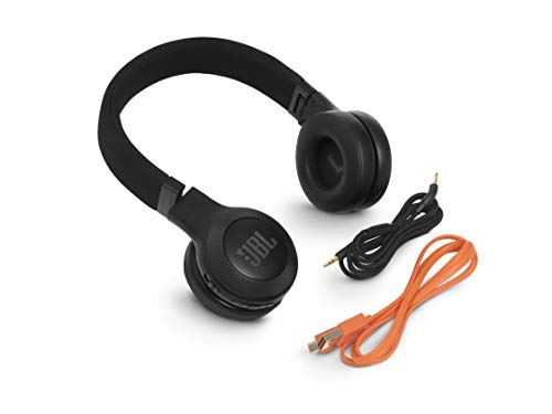 JBL E45BT On-Ear Bluetooth Kopfhörer in schwarz – Headphones mit Textil-Kopfbügel und abnehmbarem Klinkenstecker Kabel – Bis zu 16 Stunden Akkulaufzeit [JBL]