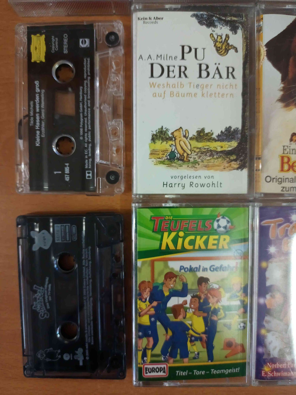 MC Kassetten-Set S44: Felix, Teufelskicker, Pu der Bär Europa Kinder Sammlung