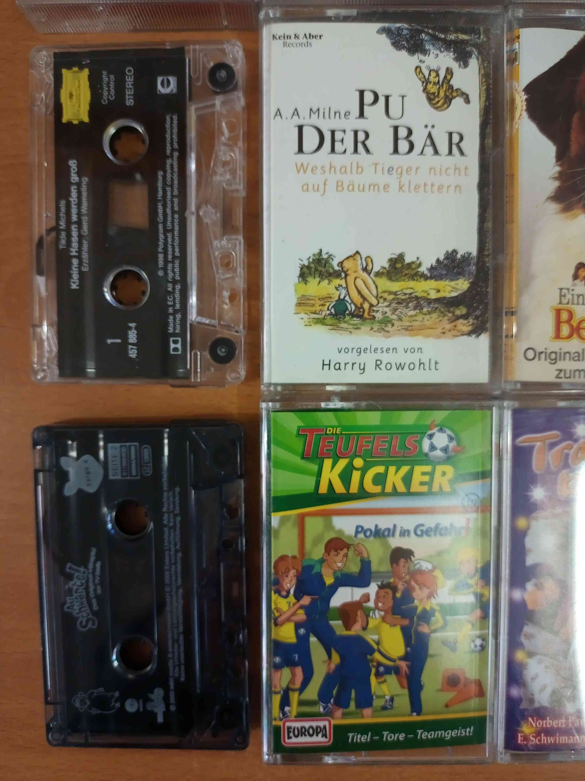 MC Kassetten-Set S44: Felix, Teufelskicker, Pu der Bär Europa Kinder Sammlung