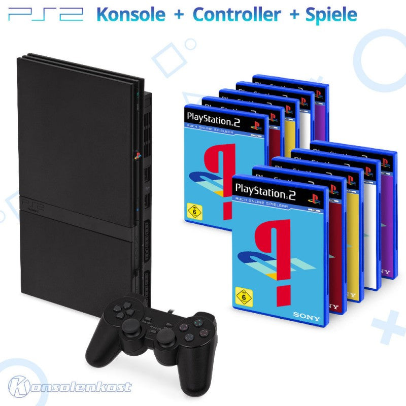 Konsole + Controller + viele Spiele