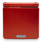 Konsole GBA SP rot IPS Mod + Netzteil