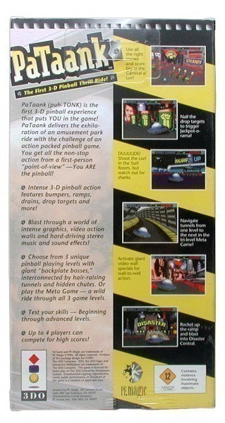 PaTaank - The First 3-D Pinball Thrill-Ride · Sammlerstück