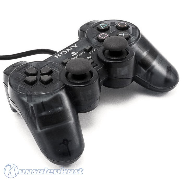 Original Dualshock 2 Controller SCPH-10010 Slate Grey schwarz-transp. [Sony]