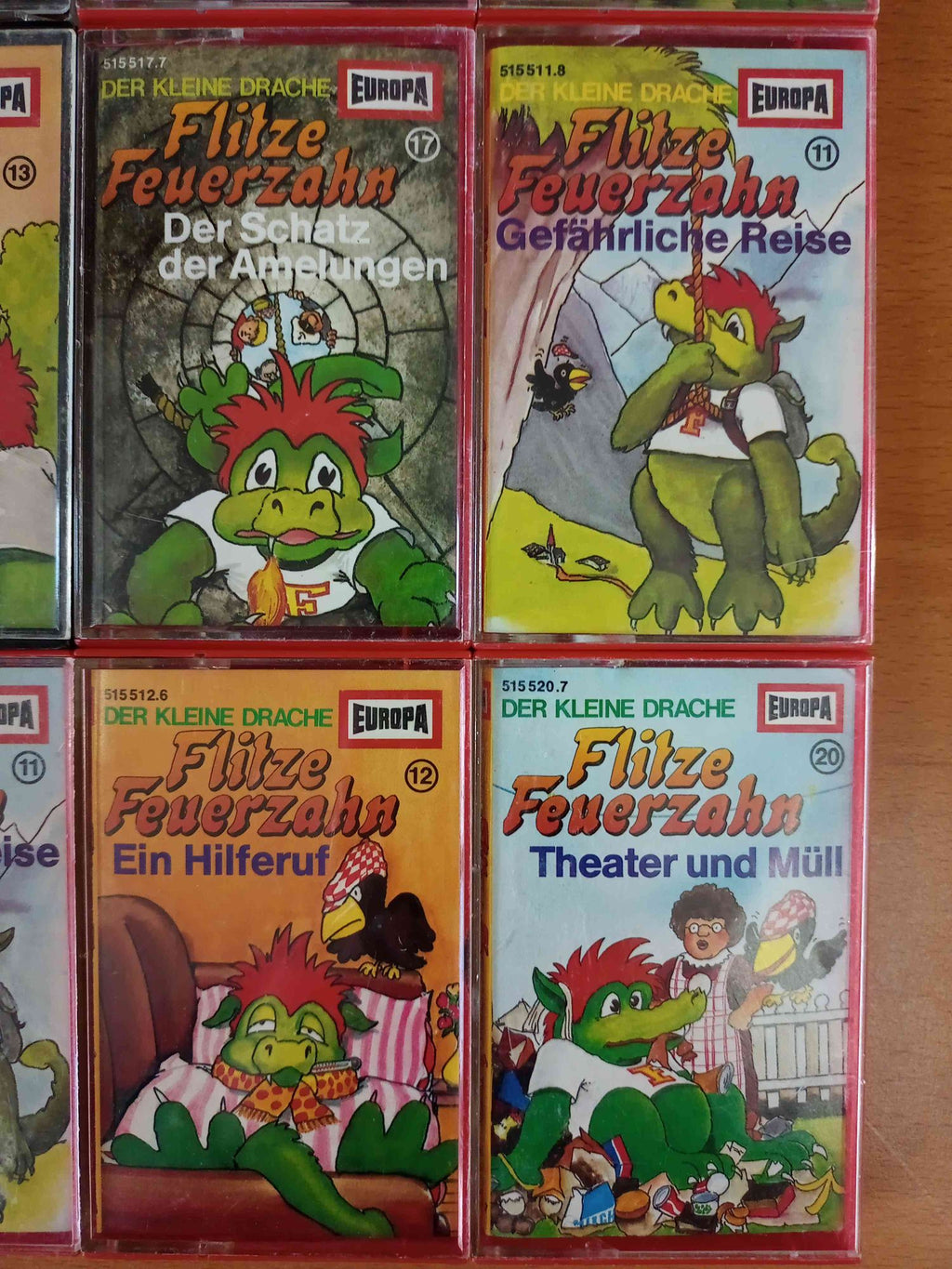 MC Kassetten-Set S35: Flitze Feuerzahn Kinder Jungen Mädchen Europa Sammlung
